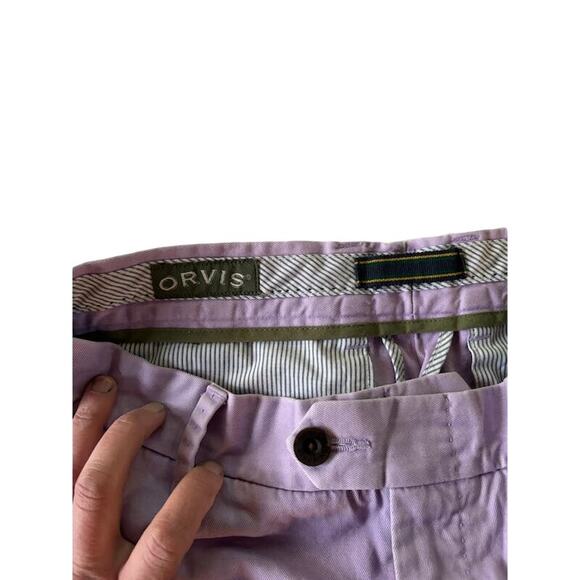 Two pairs of Orvis shorts yellow and purple preppy shorts EUC - Picture 5 of 6